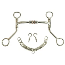 Western Barrel Shank Bit Copper Roller Mouth Bit Snaffle Horse Bit All Sizes