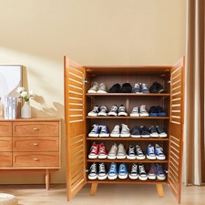 Shoe Cabinet Shoe Storage Cabinet with Doors Freestanding Shoe Organizer Cabinet