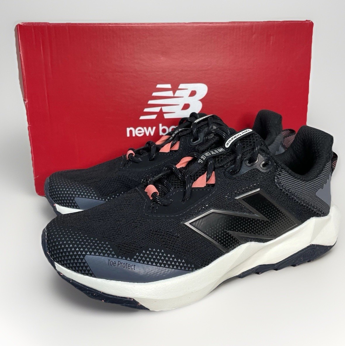 New Balance DynaSoft Nitrel v6 Women's 6.5 Trail Running Jog Shoes BLACK Gray