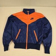 Vintage 70s 80s Nike Sportswear Windbreaker Orange Tag Made In USA Size Medium