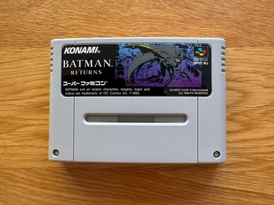 Batman Returns JPN Super Nintendo Famicom SFC SNES Konami Beat Em Up Cart Only!
