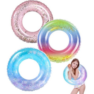 Pool Floats Kids 3 Pack, Inflatable Swim Rings for 2-5 Years Old Kids Pool Tu...