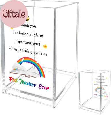 Teacher Appreciation Gifts for Women Acrylic Pencil Holders Cup Stationery Organ