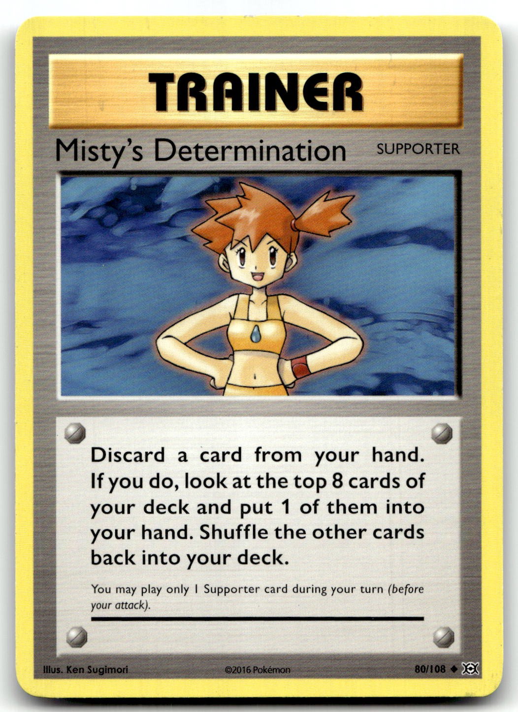 Misty's Determination 80/108 XY - Evolutions Uncommon Unlimited Pokemon TCG NM