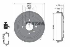 Textar 94032100 Brake Drum for Chevrolet, Chevrolet (SGM), Daewoo, Holden, Pontiac