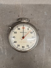 Vintage Westclox Pocket Manual Wind-Up Stop Watch Tested USA Mechanical Minutes
