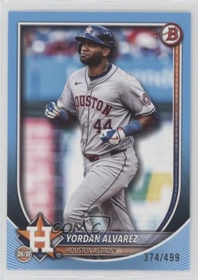 2025 Bowman Sky Blue 374/499 Yordan Alvarez #25 0md