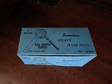 Burman 3" Ball Pointed Crimped Heavy Hair Pins One Pound Net Made In France
