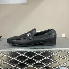 Ferragamo Leather Loafers UK8.5 Men's Shoes Formal Elegant