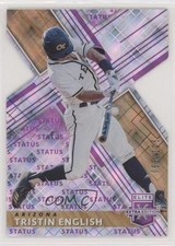 2019 Panini Elite Extra Edition Status Purple Die-Cut 63/125 Tristin English nd3