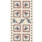 Salute Patriotic America American Eagles 23x44 Cotton Fabric Panel