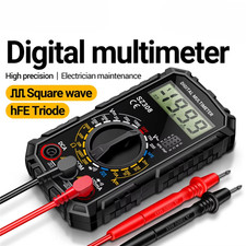 Digital Multimeter Lcd Voltmeter Ammeter Ohmmeter Volt Ac Dc Tester Leads Meter