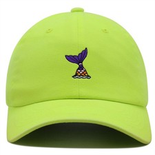 JPAK Mermaid Tail Premium Dad Hat Cotton 6-Panel Curved Brim Nautical Ocean
