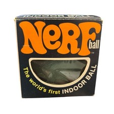 Vintage Original GREEN NERF Ball The Worlds First Indoor Ball No 95 w/ Box 1969