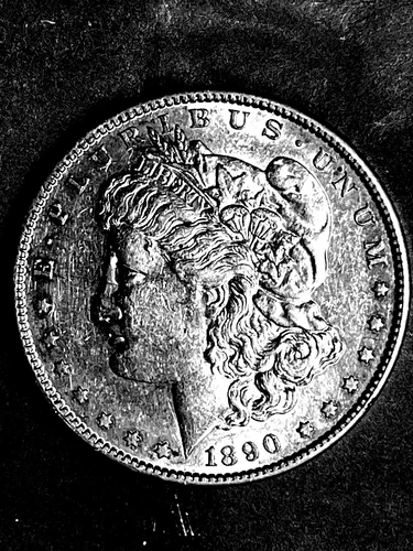 1890 s Morgan $  BU + Pristine  original  white START .99