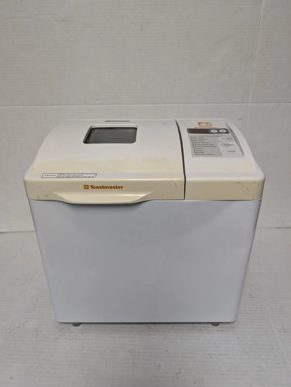 Toastmaster Bread Maker Model 1195 120V 430W White Programmable 10 Programs Used
Opens in a new wind