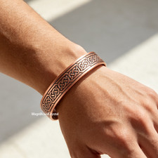 3X Ultra Strength Magnetic Copper Bracelet Vintage Copper Men's Therapy Energy