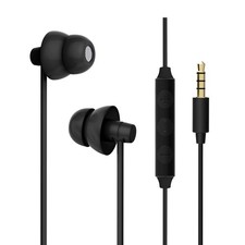 Sleep Headphones, Ultra Soft Comfortable In-ear Earphones w Mic and Volume Co...