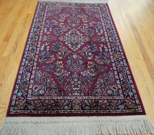 Authentic Karastan 2'10" x 5' Red Saroukk 700-785 Wool American Rug Excellent