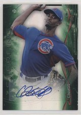 2014 Bowman Sterling Prospect Green Refractor 99/125 Carl Edwards Jr CJ Auto 0c2