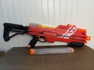 Nerf Rival XIX-1200 Red Dart Blaster TESTED W/ Magazine Pump Action 