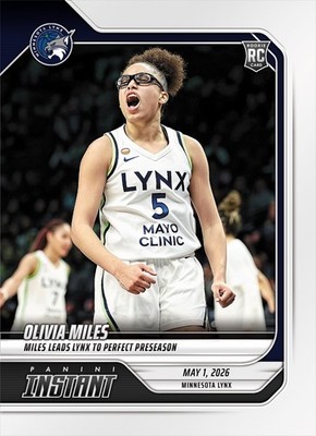 2026 Panini Instant WNBA #24 Olivia Miles Minnesota Lynx RC - Presale