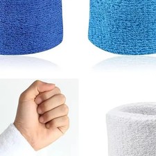 2pcs 8x8cm Wrist Support Band Wristband Bracer Sweat Towel Cuff Tennis Wrist