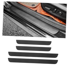 4PCS Car Door Sill Protector,Anti-Scratch Rubber Car Door Width 1.57" Black