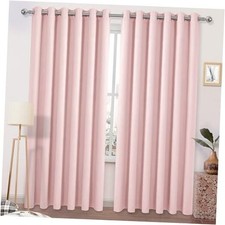 Blackout Curtains 84 Inches Long, Room 70"W x 84"L Pack of 2 Blush Pink
