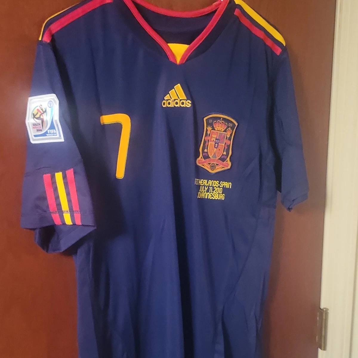 Preços baixos em David Villa Espanha Camisas de futebol da Equipe