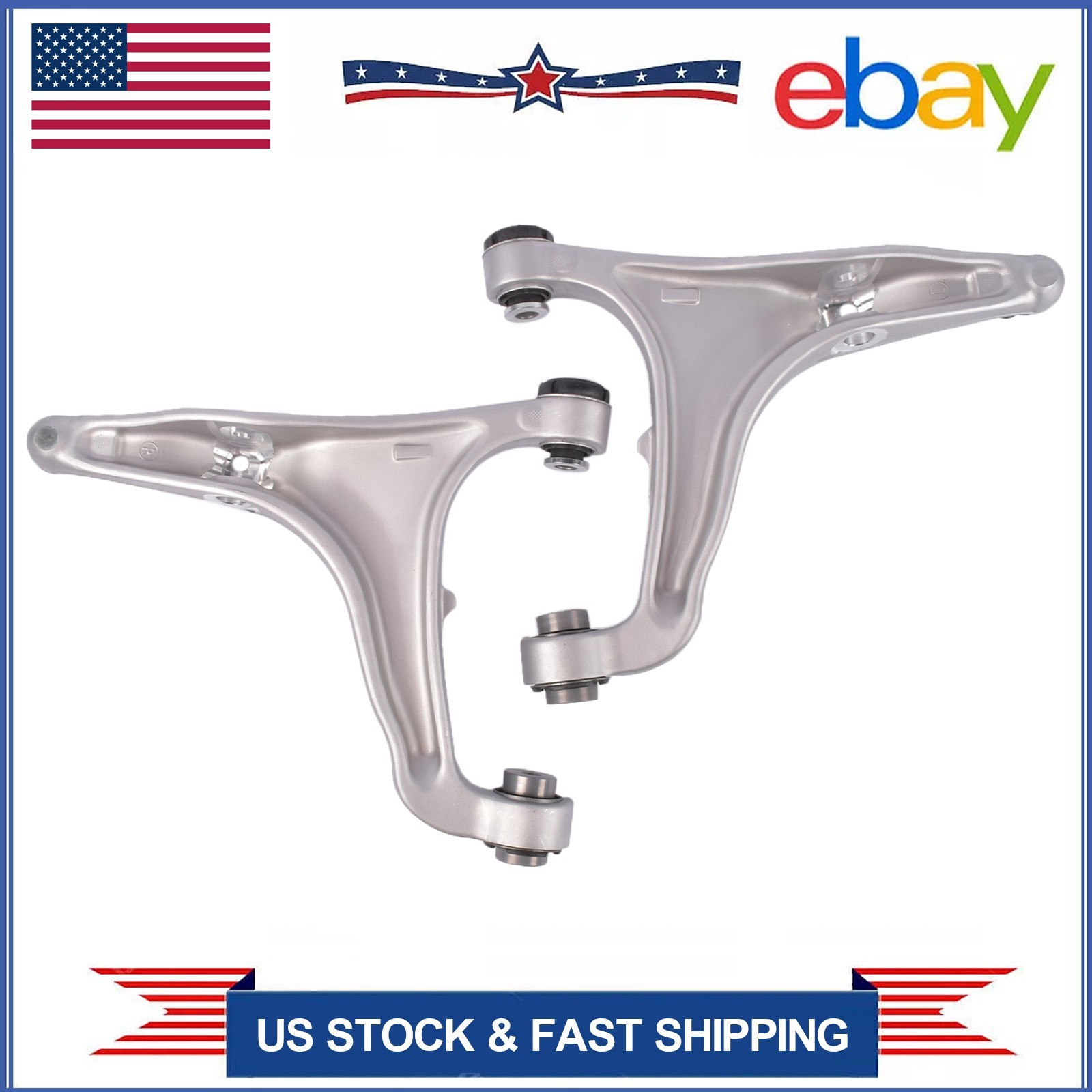 Pair Front Lower Left Right Control Arms For 17-22 Maserati Levante M161 V6 V8