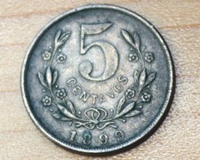 1899 Nicaragua 5 Centavos