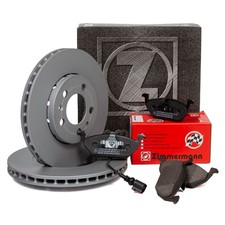 ZIMMERMANN Bremsscheiben Ø 256mm Beläge Wako für AUDI A2 (8Z0) ab 06.2000 vorne
