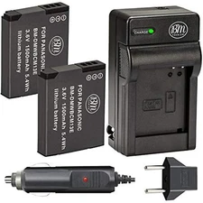 BM Premium 2 Pack of DMW-BCM13E Batteries and Charger for Panasonic Lumix