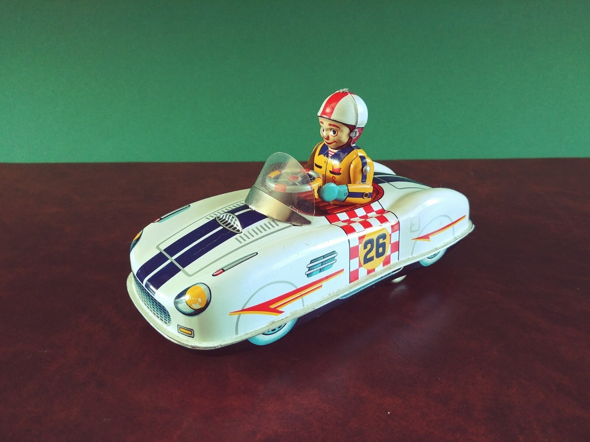 1960's Yonezawa Japan Tin Battery Sports Race Car Tinplate Racer