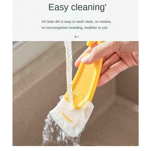 Silicone Pan Scraper Kitchen Utensil Cleaning Spatula Baking Cooking new P9Q8 - Foto 10 di 11