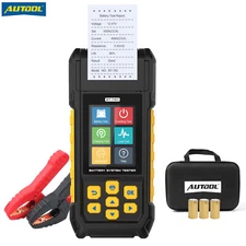 12/24V Automotive Car Battery Tester Charging Cranking Test Analyzer w/ Printer