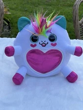 Zuru Rainbocorns Unicorn Plush Toy White Stuffed Animal 10" Tall Multi-color