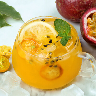 Iced lemon kumquat passion fruit lime lemon net red fruit tea 200g Lose weight
