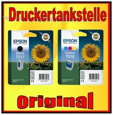 Cartucce originali cartucce originali Epson Stylus 680 777 OEM T017 nero T018 col