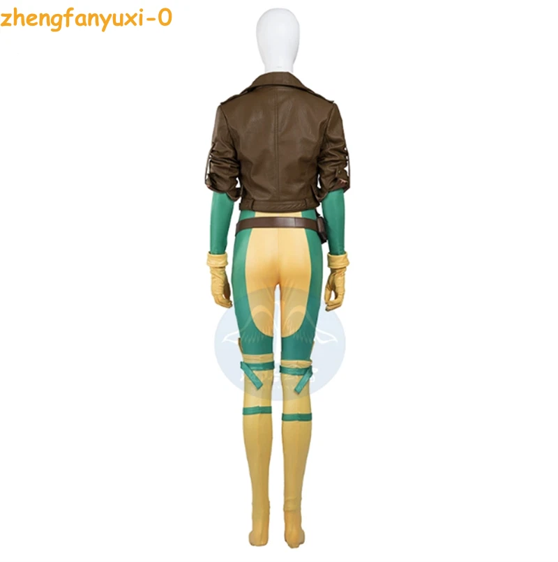 X-MEN Pícaro Anna Marie Halloween Mono Disfraz Juegos con disfraces Body Abrigo Trajes Foto 3 de 4