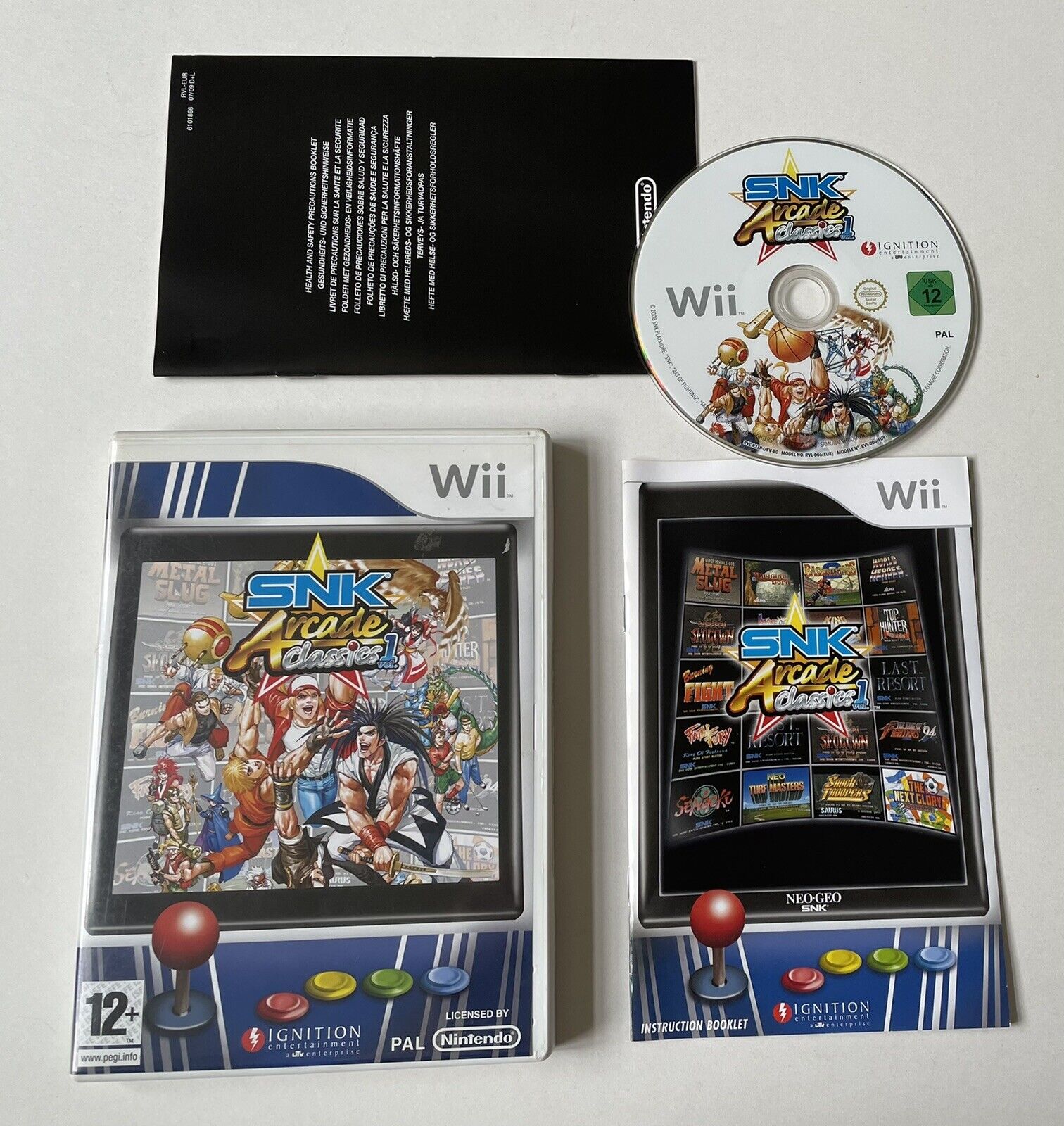 SNK Arcade Classics Volume 1 Nintendo Wii Complete PAL