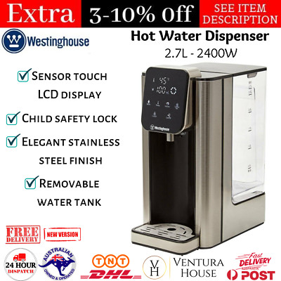 Westinghouse 2.7L Electric Instant Hot Water Dispenser Boiler Stainless  Steel | eBay
