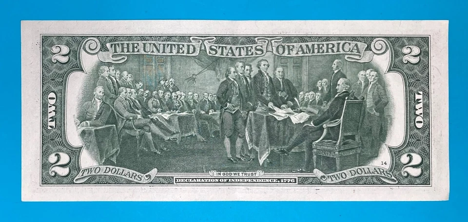 1955 February 26 : L 19550226 B $2 Two Dollar Bill 70th BIRTHDAY Anniversary - Image 3 of 3