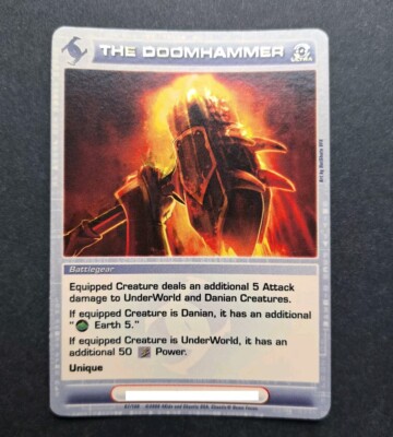 The Doomhammer Ultra Rare Battlegear Foil Silent Sands 67/100 Chaotic TCG