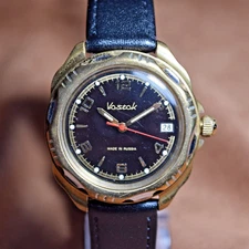 Soviet Men's Watch Vostok Komandirskie Vintage Wristwatch Wostok Serviced