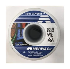Amerway 60/40 Solder for Stained Glass 5 Pound (5 rolls)