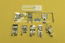 Snap on Sewing Machine Feet Attachment Set Low Shank Elna Star series