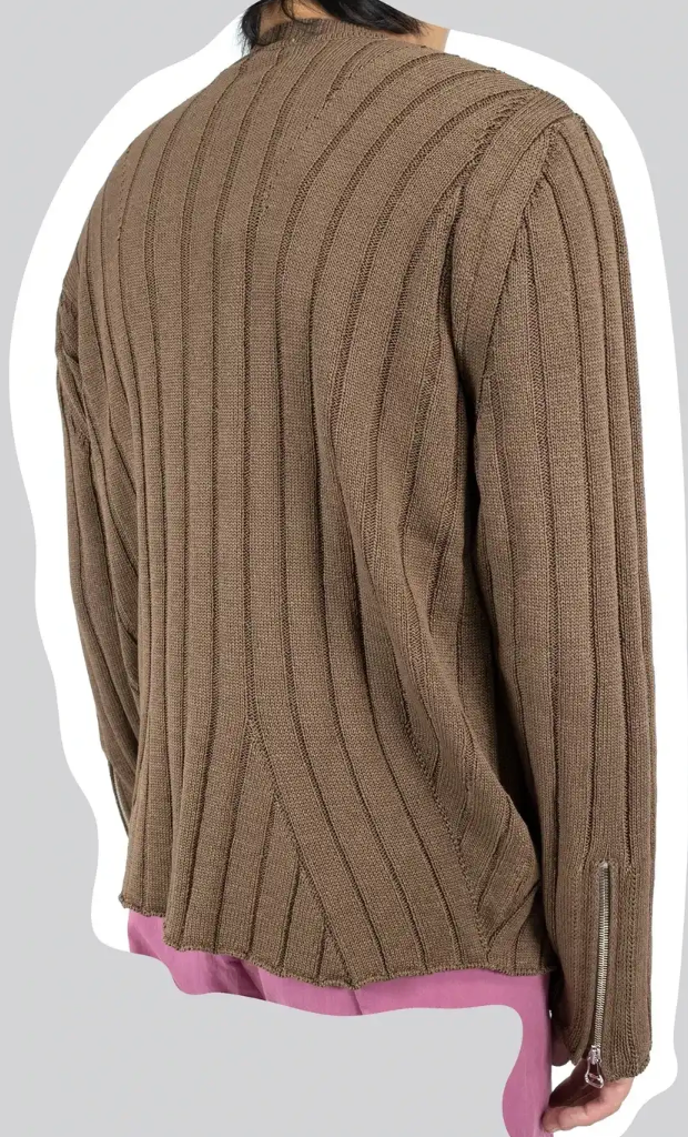 Kiko Kostadinov Harkman Knit Zip Cardigan in Marron size IT Kiko Kostadinov Harkman Knit Zip Cardigan in Marron size IT