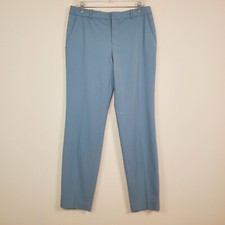 Theyskens' Theory Gray Blue Wool Crop Ankle Pant $278 Made In USA Sz10